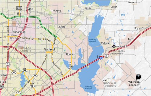 McLendon-Chisholm Texas is in the free mobile service area for windshield repair and replacement from Auto Glass by Jerry in Rockwall, Texas.